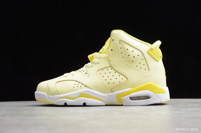 Rep 6 Retro (GS) Floral Jordan Yellow Dynamic Air 543390-800 0807
